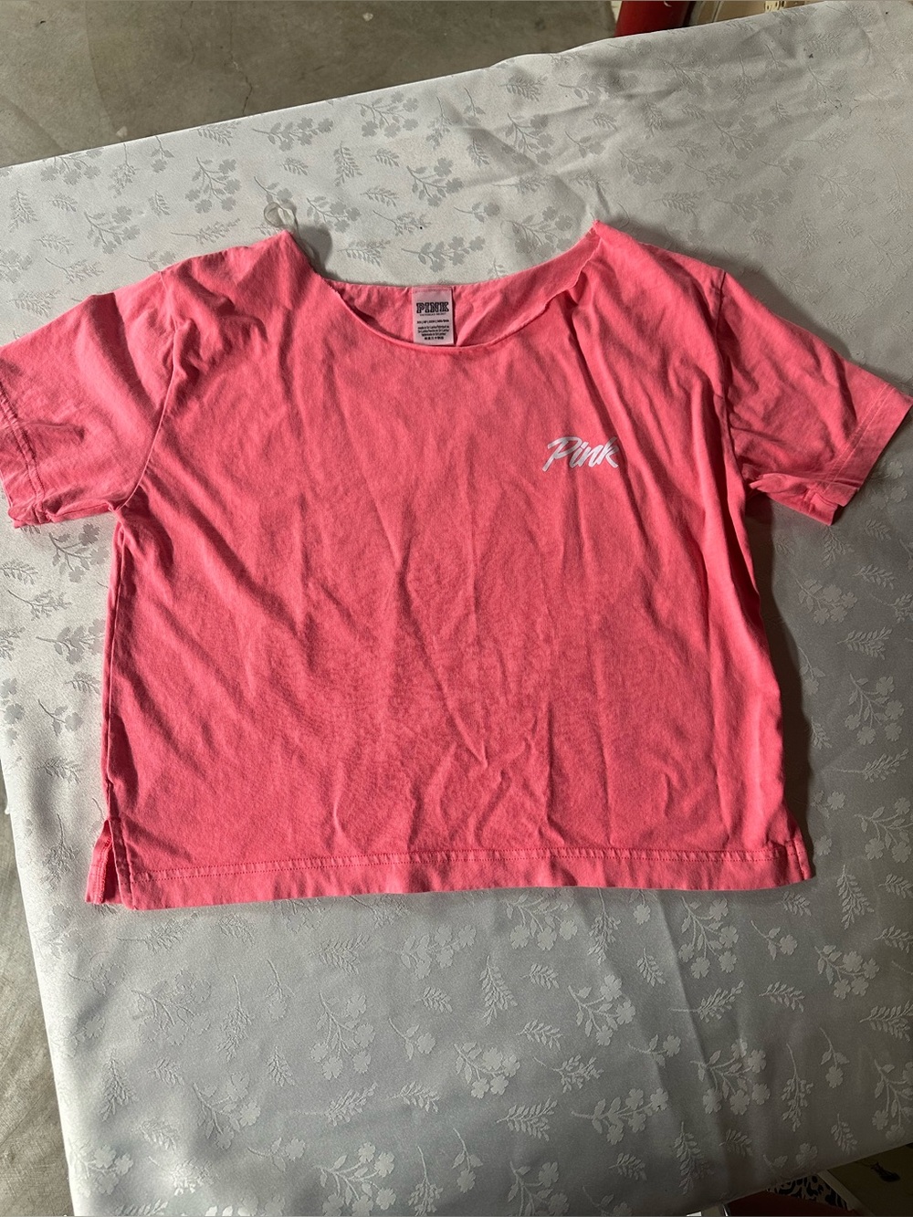 PINK Victoria's Secret women’s Bright Pink Short Sleeve Tee XS